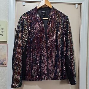 Torrid Multicolor Sequin Blazer